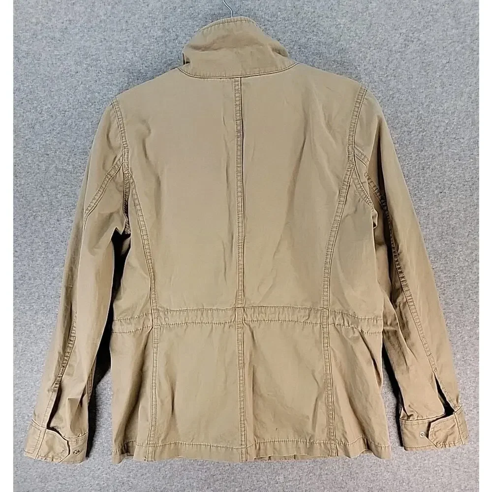 MADEWELL‎ Fleet Utility Jacket Khaki Women's Size Large Neutral Chore Full Zip